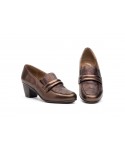 Women's Galaxy Nut Leather Shoes Elastic GV-804654,95 €