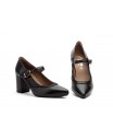Women's Leather Heel Shoes with Buckle GV-809059,95 €