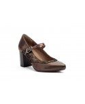 Women's Leather Heel Shoes with Buckle GV-809059,95 €