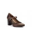 Women's Leather Heel Shoes with Buckle GV-809059,95 €