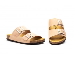 Sandalia Bio Mujer Piel Taupe Doble Hebilla MX-8200 44,95 €