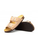 Sandalia Bio Mujer Piel Taupe Doble Hebilla MX-8200 44,95 €