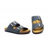 Women's Bio Sandal Taupe Leather Double Buckle MX-820044,95 €