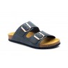 Women's Bio Sandal Taupe Leather Double Buckle MX-820044,95 €
