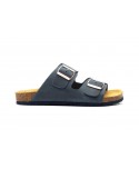 Women's Bio Sandal Taupe Leather Double Buckle MX-820044,95 €