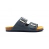 Women's Bio Sandal Taupe Leather Double Buckle MX-820044,95 €