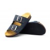 Women's Bio Sandal Taupe Leather Double Buckle MX-820044,95 €