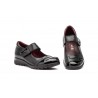 Women's Black Leather Shoes with Velcro MX-92049,95 €