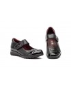 Women's Black Leather Shoes with Velcro MX-92049,95 €