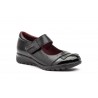 Women's Black Leather Shoes with Velcro MX-92049,95 €