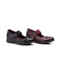 Women's Black Leather Shoes with Velcro MX-92049,95 €