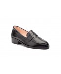 Women's Black Leather Shoes PYM-180554,95 €