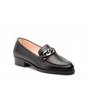 Women's Black Leather Shoes with Buckle PYM-181054,95 €