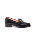 Women's Black Leather Shoes with Buckle PYM-181054,95 €