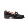 Women's Black Leather Shoes with Buckle PYM-181054,95 €