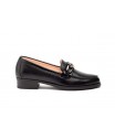 Women's Black Leather Shoes with Buckle PYM-181054,95 €