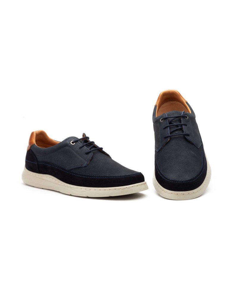 Zapato Casual Hombre Piel Taupe Cordones R83-2604 59,95 €