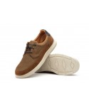 Taupe Men's Casual Leather Lace-up Shoe R83-260459,95 €