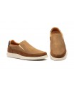 Men's Casual Shoe Nubuck Leather Taupe Elastic R83-260559,95 €
