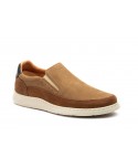 Men's Casual Shoe Nubuck Leather Taupe Elastic R83-260559,95 €
