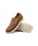 Men's Casual Shoe Nubuck Leather Taupe Elastic R83-260559,95 €