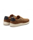 Men's Casual Shoe Nubuck Leather Taupe Elastic R83-260559,95 €