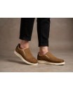 Men's Casual Shoe Nubuck Leather Taupe Elastic R83-260559,95 €