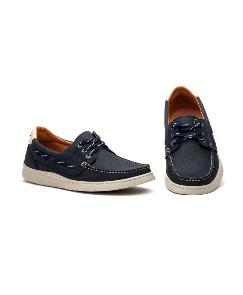 Zapato Náuticos Casual Hombre Piel Nobuck Cordones R83-2607 59,95 €