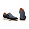 Men's Casual Navy Nubuck Leather Shoes with Elastic R83-262559,95 €