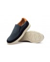 Men's Casual Navy Nubuck Leather Shoes with Elastic R83-262559,95 €