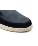 Men's Casual Navy Nubuck Leather Shoes with Elastic R83-262559,95 €