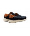 Men's Casual Navy Nubuck Leather Shoes with Elastic R83-262559,95 €