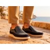 Men's Casual Navy Nubuck Leather Shoes with Elastic R83-262559,95 €