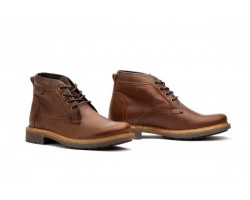 Botín Hombre Piel Camel Cordones R83-T110 64,95 €