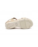 Women's Sandals Leather Silver White Platinum SPK-252349,95 €