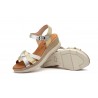 Women's Sandals Leather Silver White Platinum SPK-252349,95 €