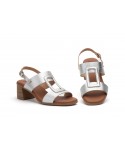 Women's Leather Heel Sandals with Buckle and Gel SPK-255649,95 €