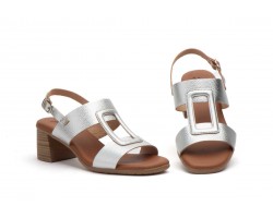 Women's Leather Heel Sandals with Buckle and Gel SPK-255649,95 €