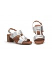 Women's Leather Heel Sandals with Buckle and Gel SPK-255649,95 €
