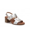 Women's Leather Heel Sandals with Buckle and Gel SPK-255649,95 €