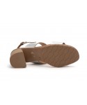 Women's Leather Heel Sandals with Buckle and Gel SPK-255649,95 €