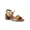 Women's Leather Sandals Platinum Fantasy Heel Buckle SPK-267149,95 €