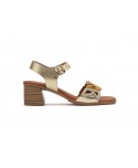 Women's Leather Sandals Platinum Fantasy Heel Buckle SPK-267149,95 €