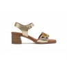 Women's Leather Sandals Platinum Fantasy Heel Buckle SPK-267149,95 €