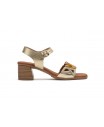 Women's Leather Sandals Platinum Fantasy Heel Buckle SPK-267149,95 €