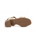 Women's Leather Sandals Platinum Fantasy Heel Buckle SPK-267149,95 €
