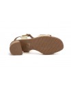 Women's Leather Sandals Platinum Fantasy Heel Buckle SPK-267149,95 €