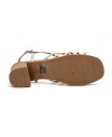 Sandalias Mujer Tiras Plata Tacón Madera Planta Gel Cierre Hebilla SS-2642 49,95 €