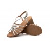 Sandalias Mujer Tiras Plata Tacón Madera Planta Gel Cierre Hebilla SS-2642 49,95 €