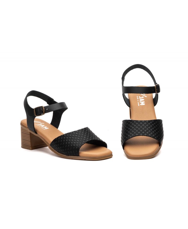 Women's Leather Sandals Cutout Wood Heel Buckle SS-606149,95 €